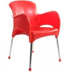 Cello Xylo Cafeteria Chair Set of Two in Red Colour