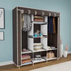 Cgul Cloth Stand & Cupboard and Almirah Carbon Steel Collapsible Wardrobe PVC Collapsible Wardrobe