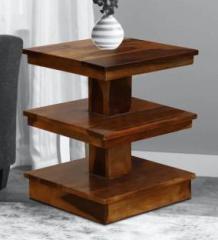 Chitra Furniture Solid Wood Sheesham Wood End/Side/Bedside Table For Bedroom, Living Room Solid Wood End Table
