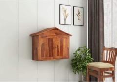 Choyal Wooden Wall Bar Cabinet For Home |Wall Mounted Hut Shape Mini Bar Cabinet Solid Wood Bar Cabinet