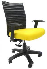 Chromecraft Geneva Desktop WW Office Ergonomic Chair in Yellow Colour