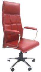 ChromeCraft Leatherette High Back Executive Chair in Red Colour