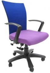Chromecraft Marina Office Ergonomic Chair in Purple Colour