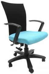 Chromecraft Marina Office Ergonomic Chair in Sky Blue Colour