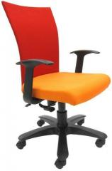 Chromecraft Marina WW Office Ergonomic Chair in Red & Orange Colour