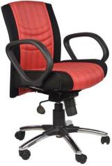 Chromecraft Pat Computer Office Chair in Red and Black Colour