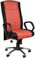 Chromecraft Pat High Back Office Chair in Red and Black Colour