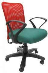Chromecraft Rado Office Ergonomic Chair in Red & Green Colour