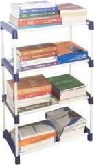 Cmerchants Multi Organiser BLue 4 Book Shelf Metal Open Book Shelf
