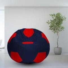 Coaster Shine XXL Artificial Leather Football Bean Bag Filled With 2.5 Kg Premium Quality Beans Body Fitter Bean Bag With Bean Filling