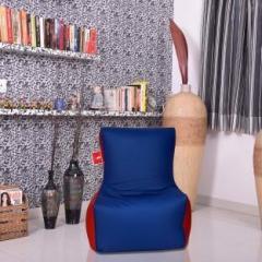 Comfybean Medium Clemenzo Chairs Blue Red Bean Bag Chair With Bean Filling