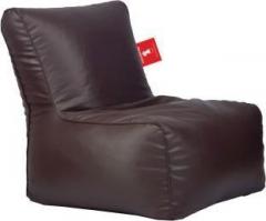 Comfybean Medium Clemenzo Chairs Brown Bean Bag Chair With Bean Filling