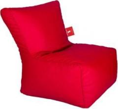 Comfybean XL Clemenzo Chairs Red Bean Bag Chair With Bean Filling