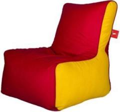 Comfybean XL Clemenzo Chairs Red Yellow Bean Bag Chair With Bean Filling