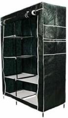 Continental Foldable 6+2 Racks Polyester Collapsible Wardrobe