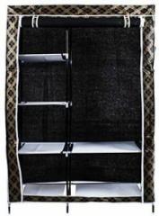 Continental Foldable 6 Racks Polyester Collapsible Wardrobe