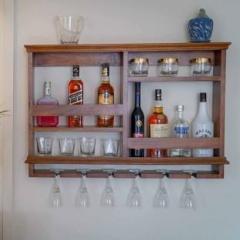 Craftvelly Solid Wood Bar Cabinet