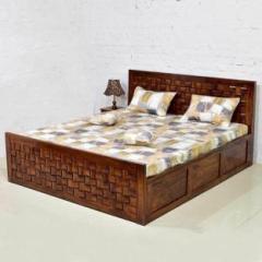 Custom Decor Solid Wood King Box Bed