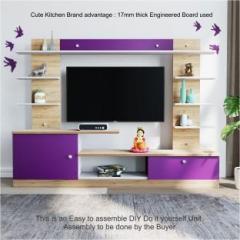 Cutekitchen CK ET 463 Purple Ayonija Engineered Wood TV Entertainment Unit