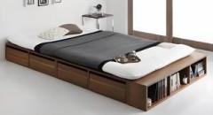 De Italian Factory Engineered Wood Single Drawer Bed