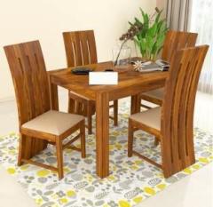 Decorwood Premium Dining Room Furniture Wooden Dining Table with 4 Chairs Solid Wood 4 Seater Dining Set