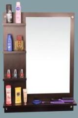 Dime Store Engineered Wood Wall Mount Dressing Mirror with Shelf Engineered Wood Dressing Table