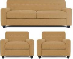 Dolphin Solitaire Fabric 2 + 1 + 1 Beige Sofa Set