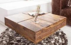 Douceur Solid Wood Sheesham Wood Coffee/ Center Table For Living Room Hotel . Solid Wood Coffee Table