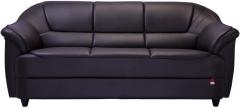 Durian Berry Engineered Three Seater Sofa in Dark Brown Colour