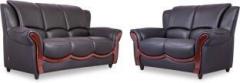 Durian BLOS/37930/B Leatherette 3 + 2 Eerie Black Sofa Set