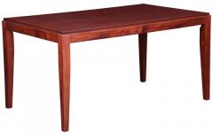 Durian Carribean Six Seater Dining Table in Rosewood Finish