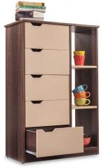 Durian Chest of Drawers in Beige & Brown Colour
