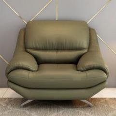 Durian Clarkson Green Leatherette 1 Seater Sofa