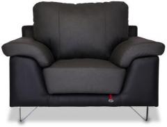 Durian Mesa One Seater Sofa in Smoke Grey & Eerie Black Colour
