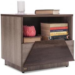 Durian Thomas Bedside Table in Grey & Brown Colour