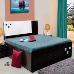 Eltop FILL WHITE Double Bed For Home Bedroom Decorative Furniture Engineered Wood Queen Hydraulic Bed