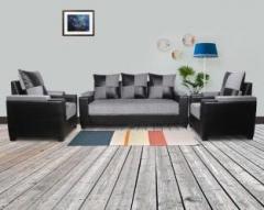 Eltop Lifestyle Nano 5 Seater Fabric 3 + 1 + 1 Grey Sofa Set