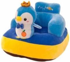 Everyonic Soft Penguin Sofa Seat for Baby, Best gift for newborn kids, High quality soft teddy shape sofa/chair for new born Fabric Sofa