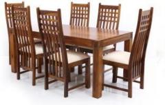 Evok Nakshatra Solid Wood 6 Seater Dining Set