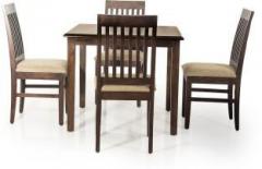 Evok Riva Solid Wood 4 Seater Dining Set