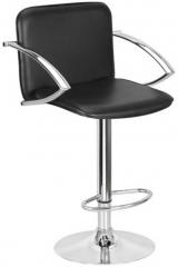 Exclusive Furniture Bar Stool with Steel Arm Rests in Black Colour