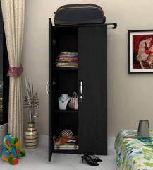 Exclusive Furniture Santro Two Door Wardrobe in Black Colour