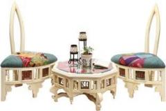 Exclusivelane Home Decorative Living Room Solid Wood 2 Seater Dining Set