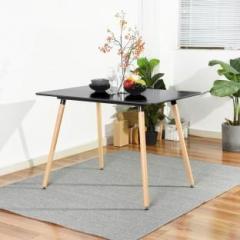 Finch Fox Rectangular Dining Table _Black_1200 X 800mm Engineered Wood 4 Seater Dining Table
