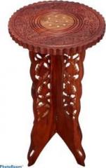 Fleurs De Rocaille Solid Wood Side Table