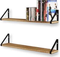 Flexiwud Wall book shelf for Multipurpose Use, Wall Shelves Engineered Wood Open Book Shelf