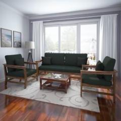Flipkart Perfect Homes Andorra Fabric 3 + 1 + 1 Green Sofa Set