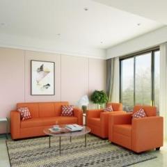 Flipkart Perfect Homes Burano Fabric 3 + 1 + 1 Orange Sofa Set