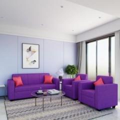 Flipkart Perfect Homes Burano Fabric 3 + 1 + 1 Purple Sofa Set