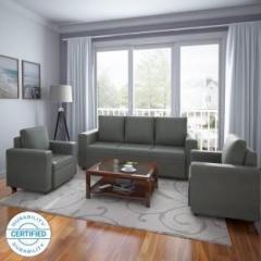 Flipkart Perfect Homes Canterbury Fabric 3 + 1 + 1 Grey Sofa Set